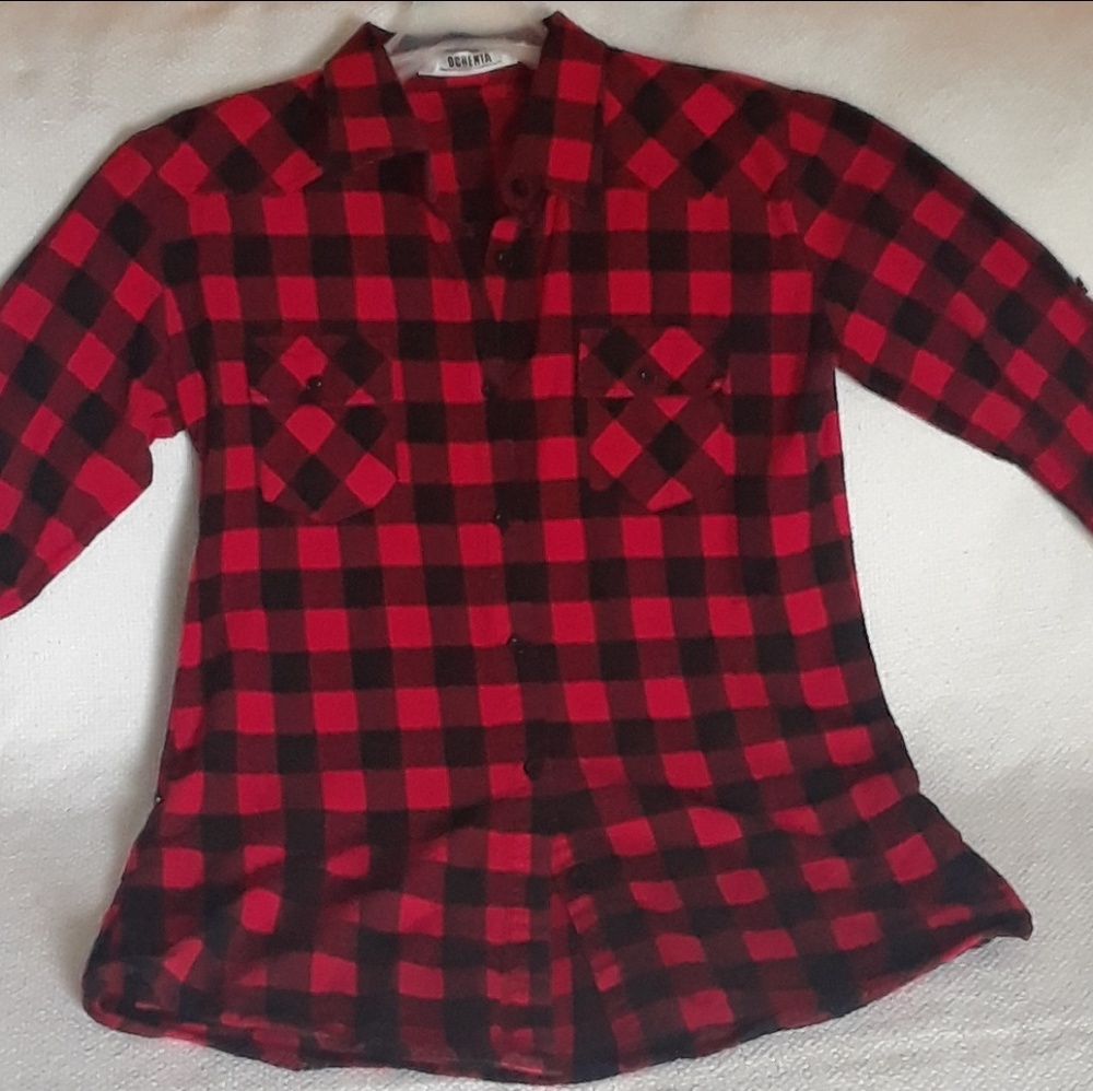Ochenta Flannel Red and Black